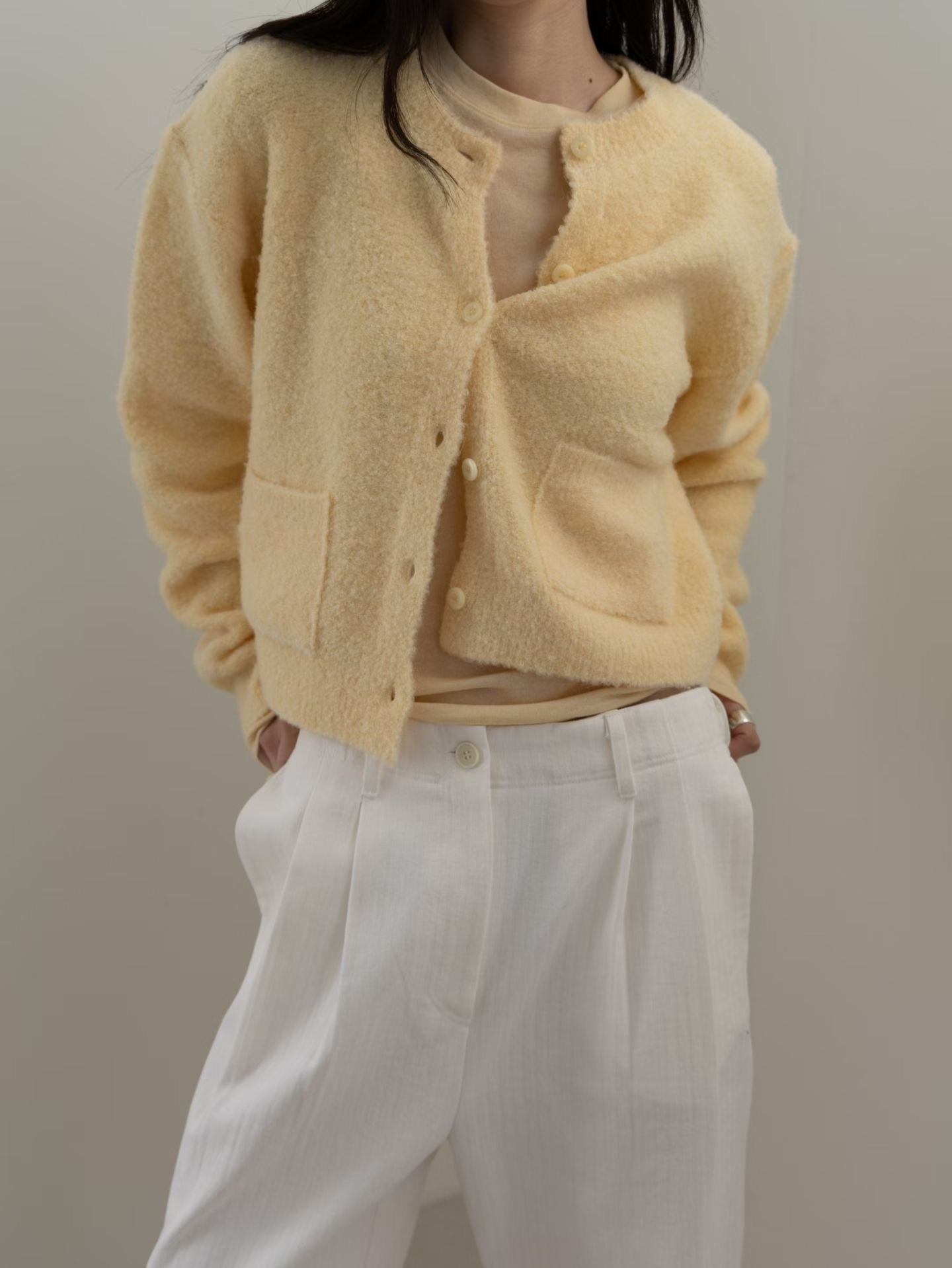 現貨 Pastel Pocket Cardigan #Butter🧈