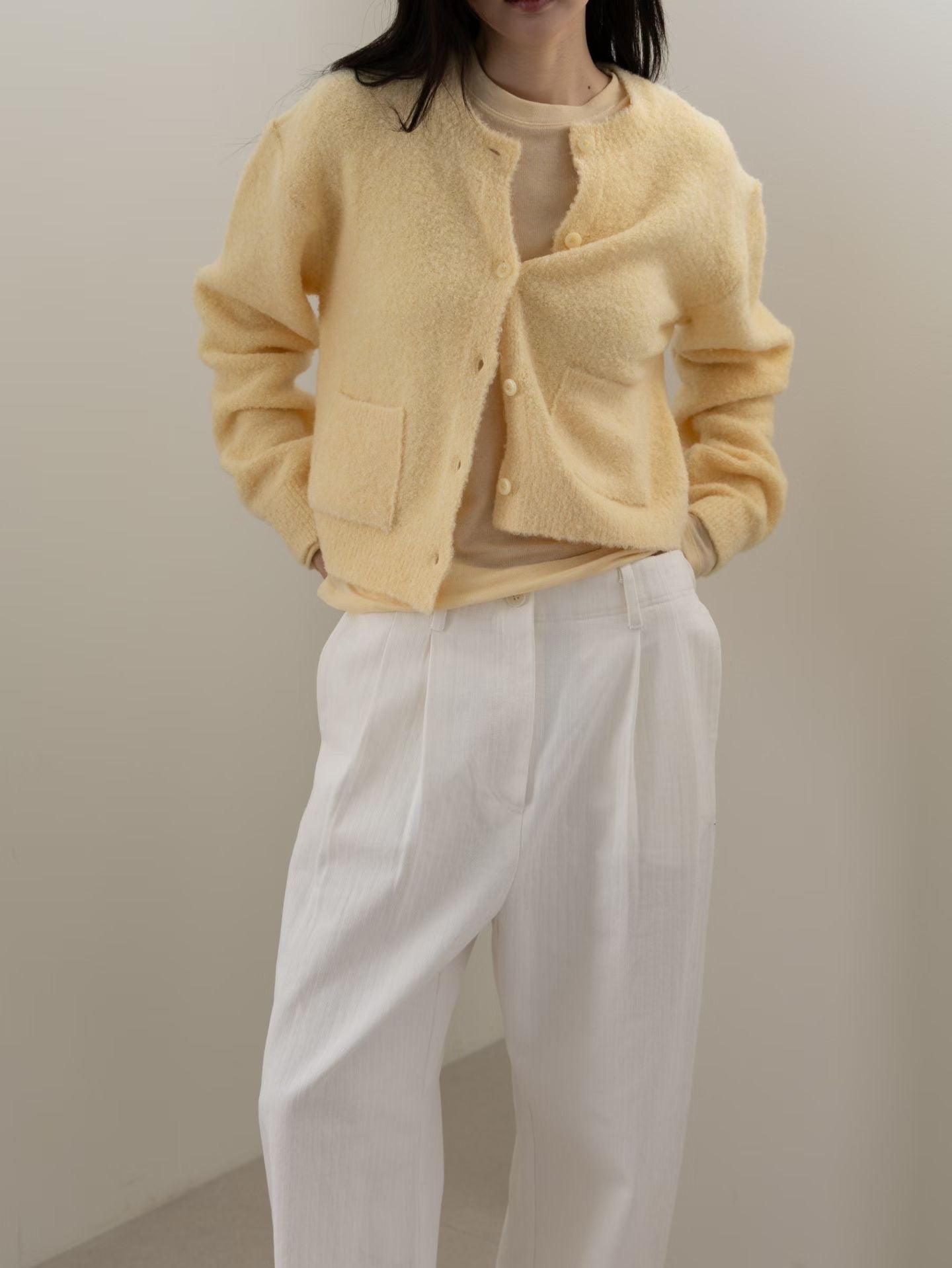現貨 Pastel Pocket Cardigan #Butter🧈