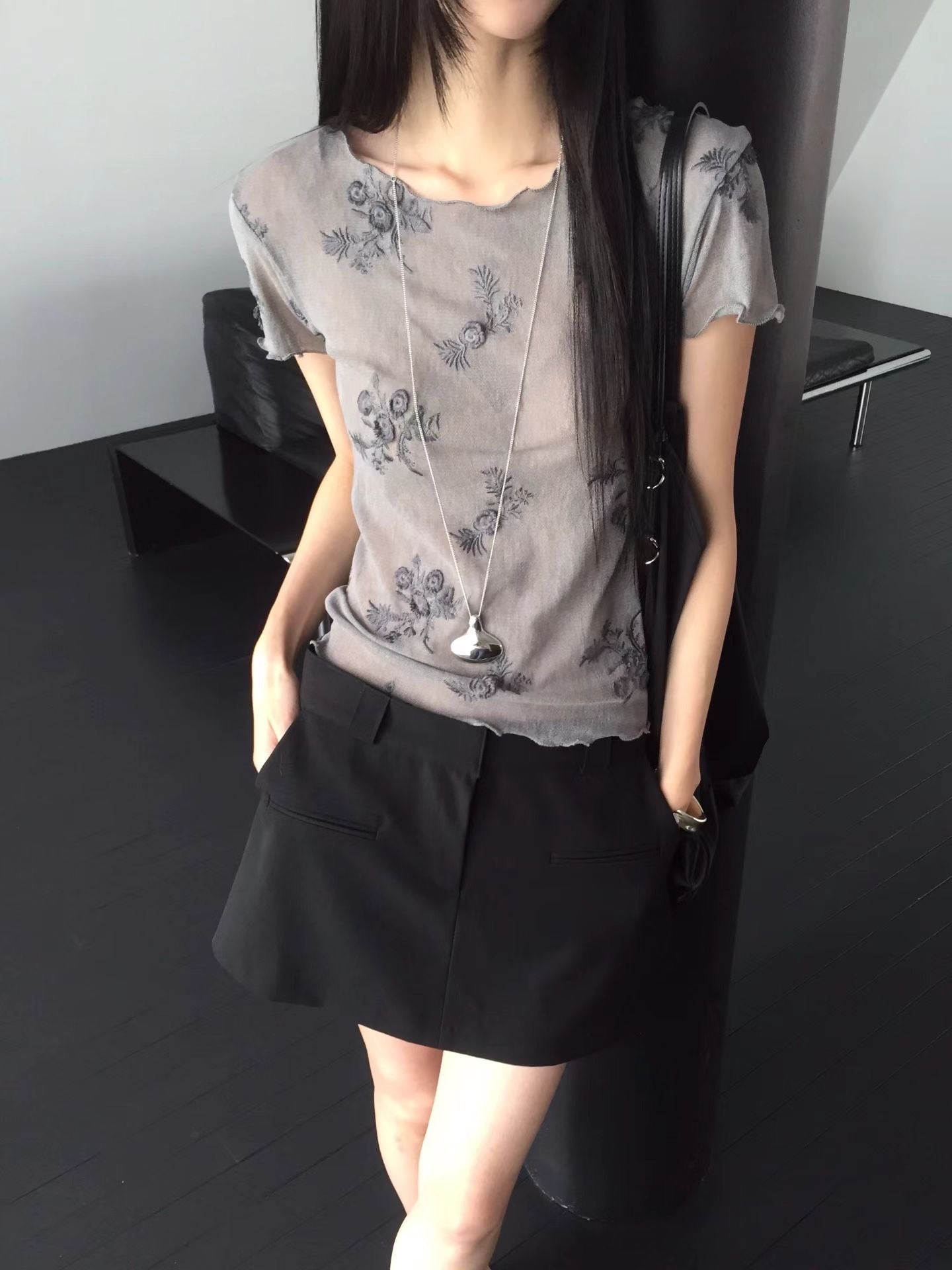 Wildflower Sheer Top / 必買！夏天必備刺繡Top ִֶָ𓂃 ࣪˖ ִִֶֶָ🥀་༘࿐