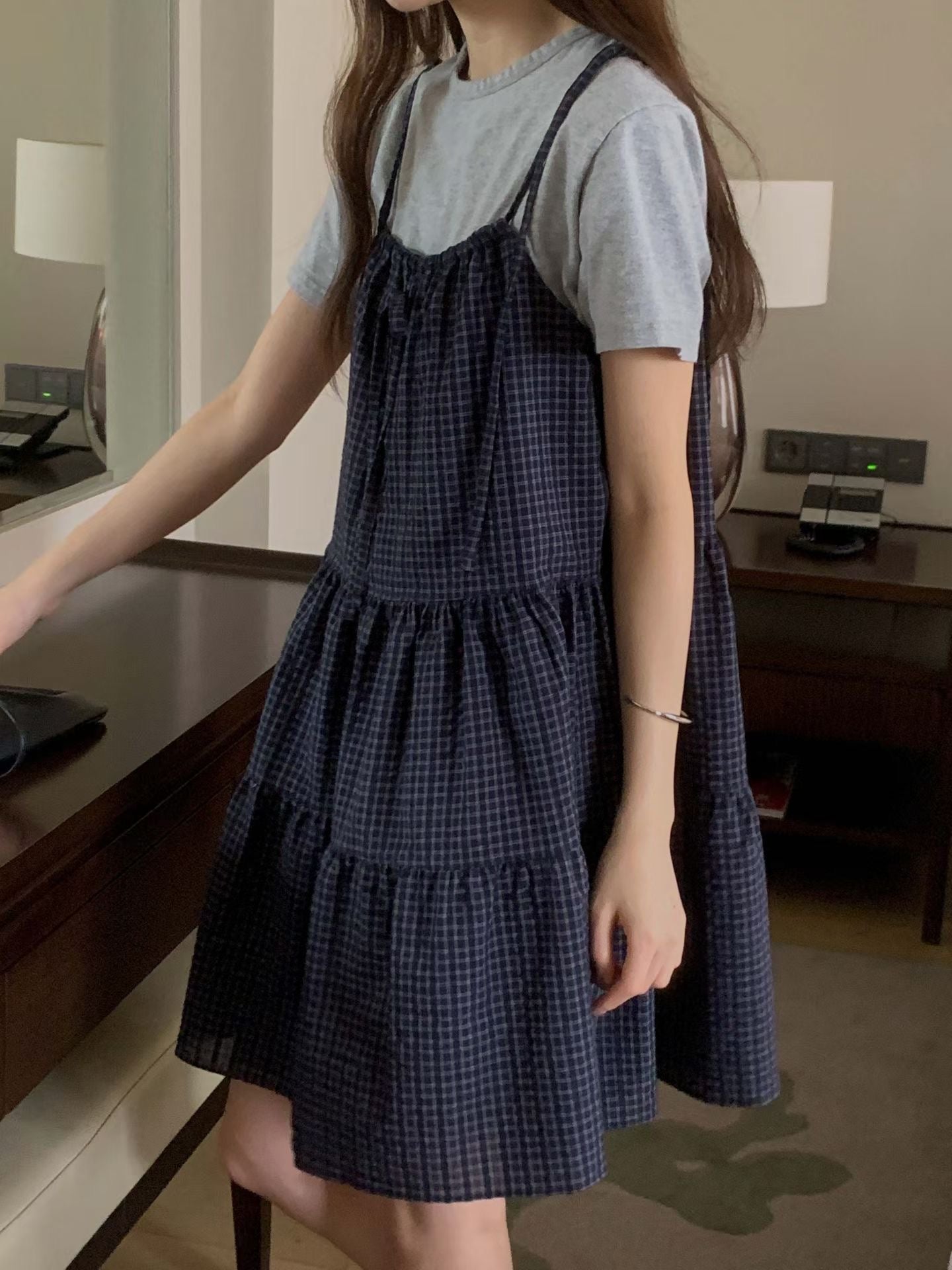 Berry Checkered Dress🫐