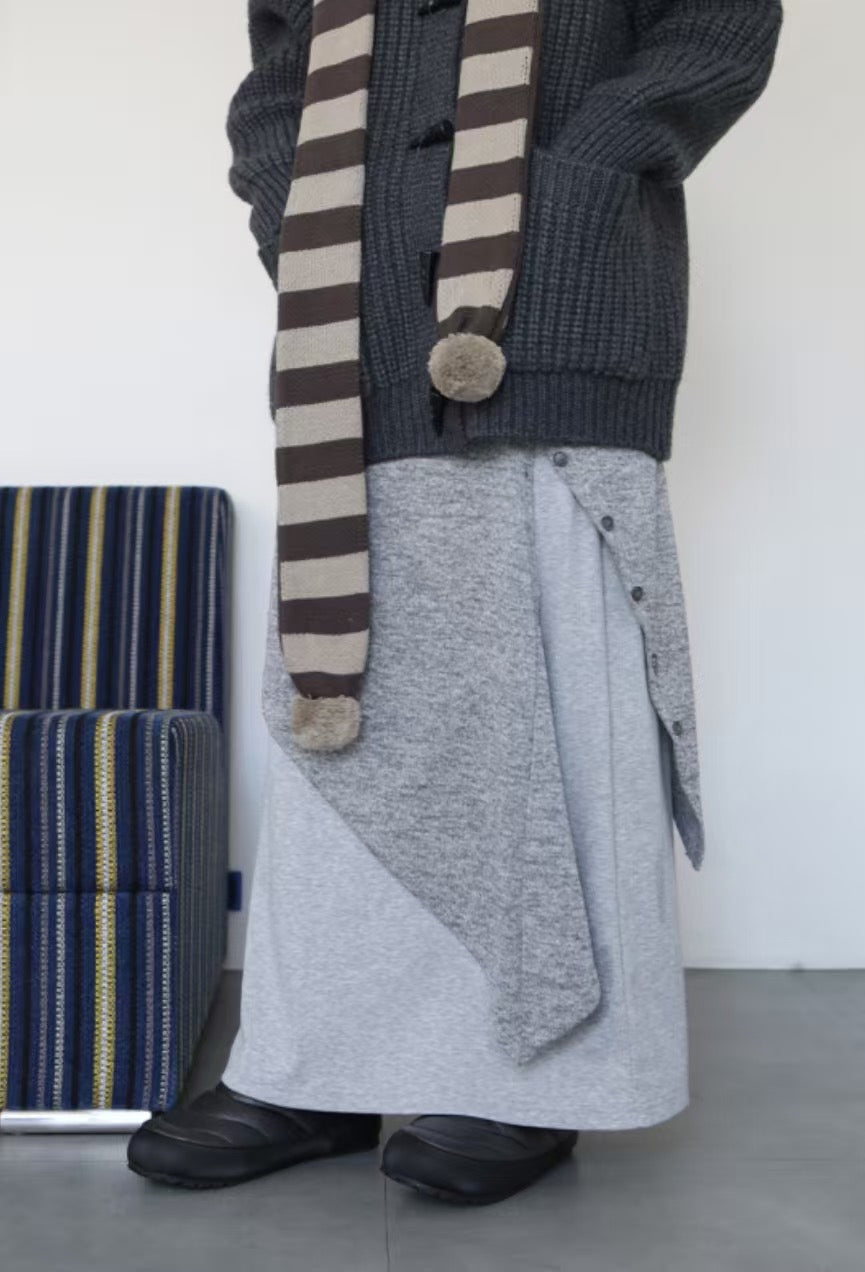 現貨 Button Skirt #Grey