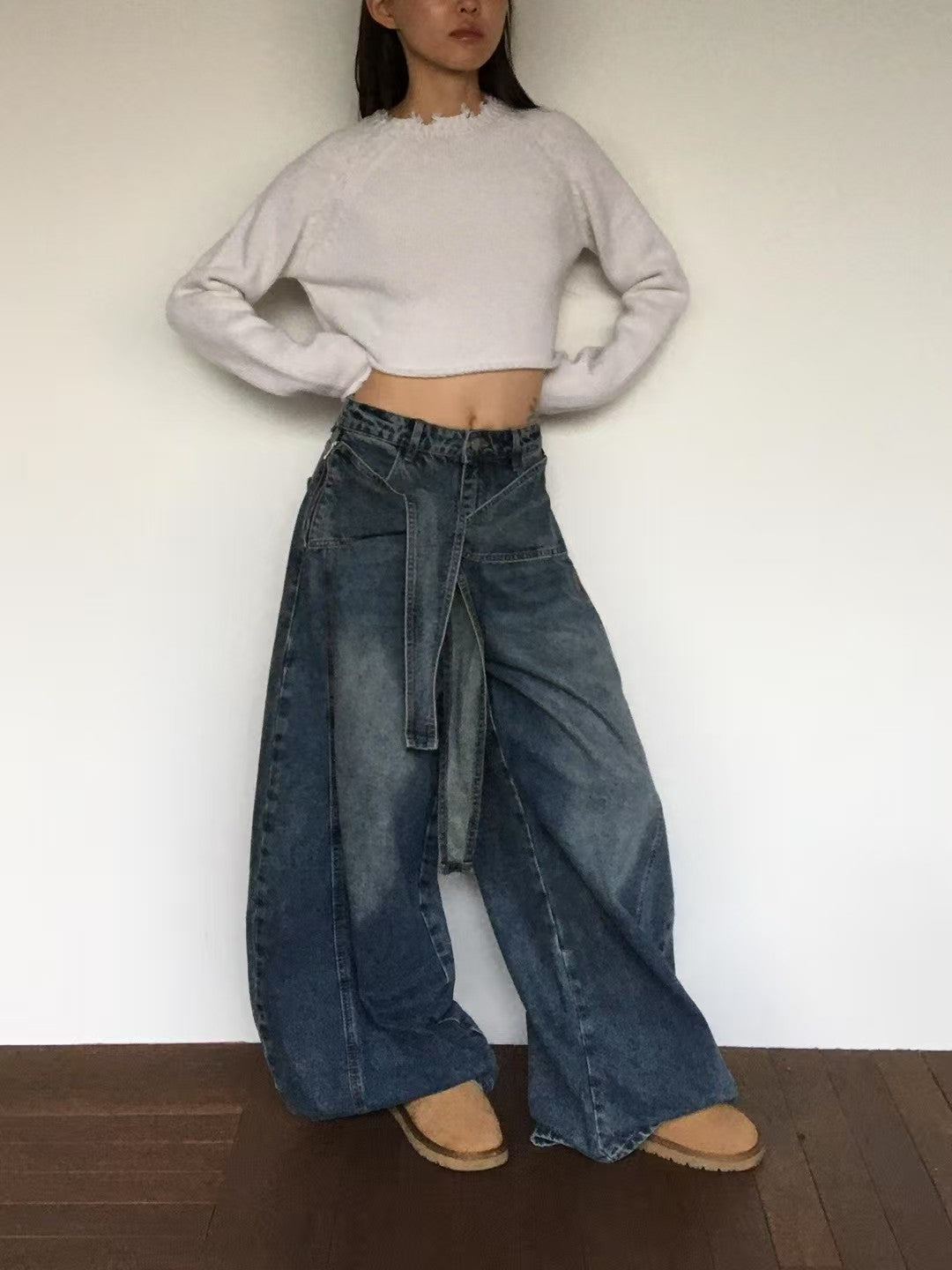 現貨 Tied Wide Denim #M