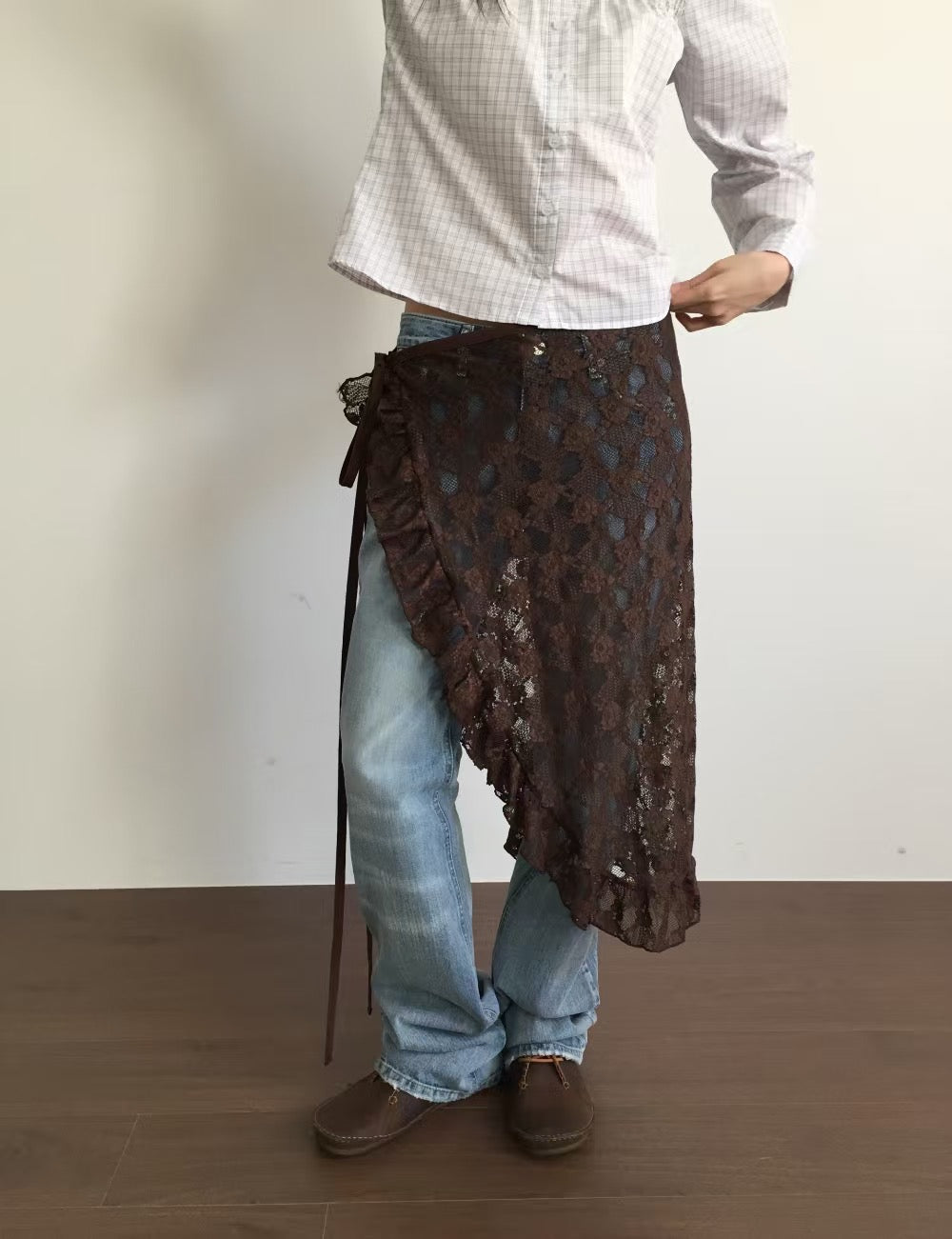 Lace Scarf Layer / 超高質ruffle邊lace💖必買！