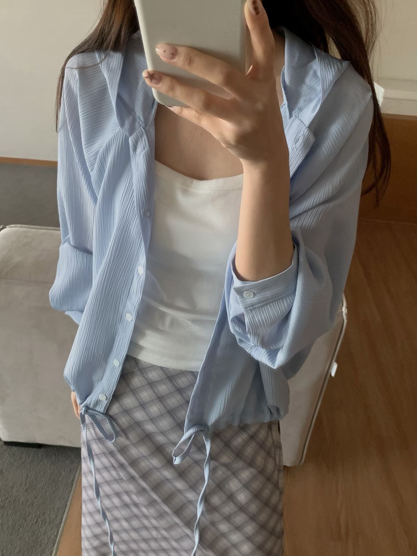 Rainie Hooded Shirt #Sora 現貨☔️🫧