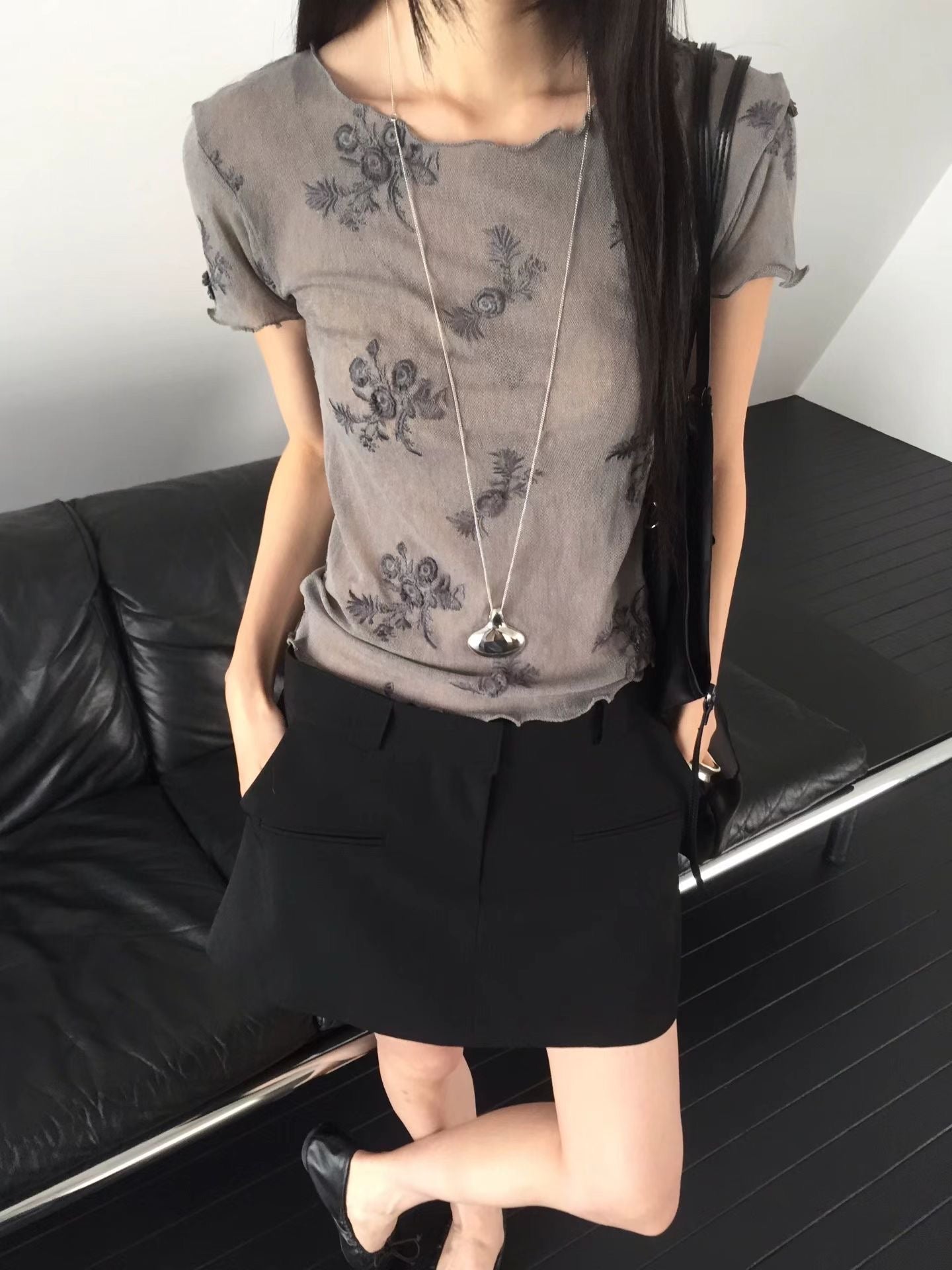 Wildflower Sheer Top / 必買！夏天必備刺繡Top ִֶָ𓂃 ࣪˖ ִִֶֶָ🥀་༘࿐