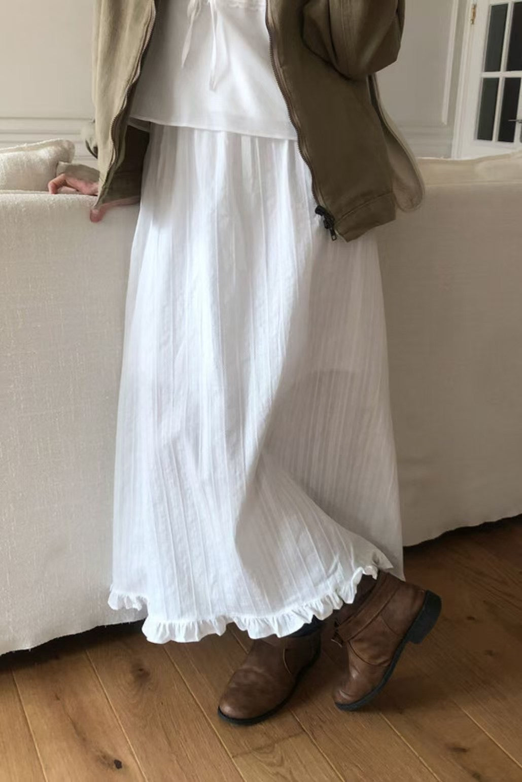 Plain Striped Skirt 🔖