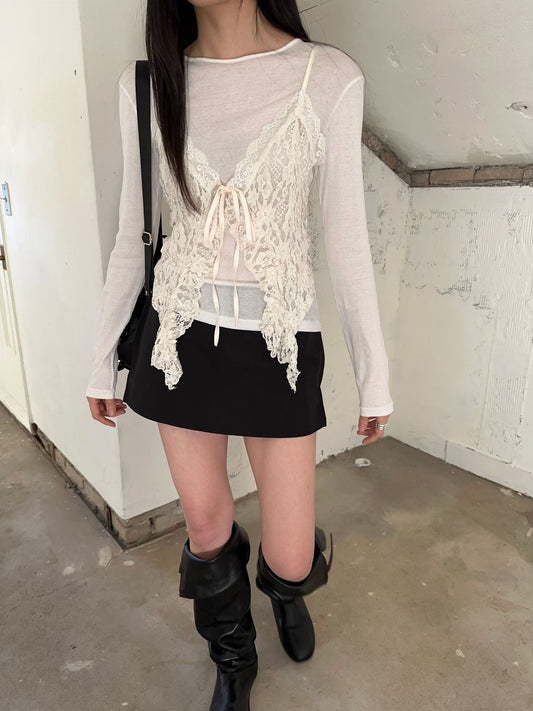 Lace Vest / 超靚嘅lace 輕盈百搭🤍✨