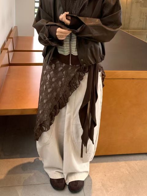 Lace Scarf Layer / 超高質ruffle邊lace💖必買！