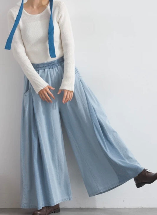 Indigo Breezy Pants / 慵懶寬鬆超舒服！🌬️☁️預訂