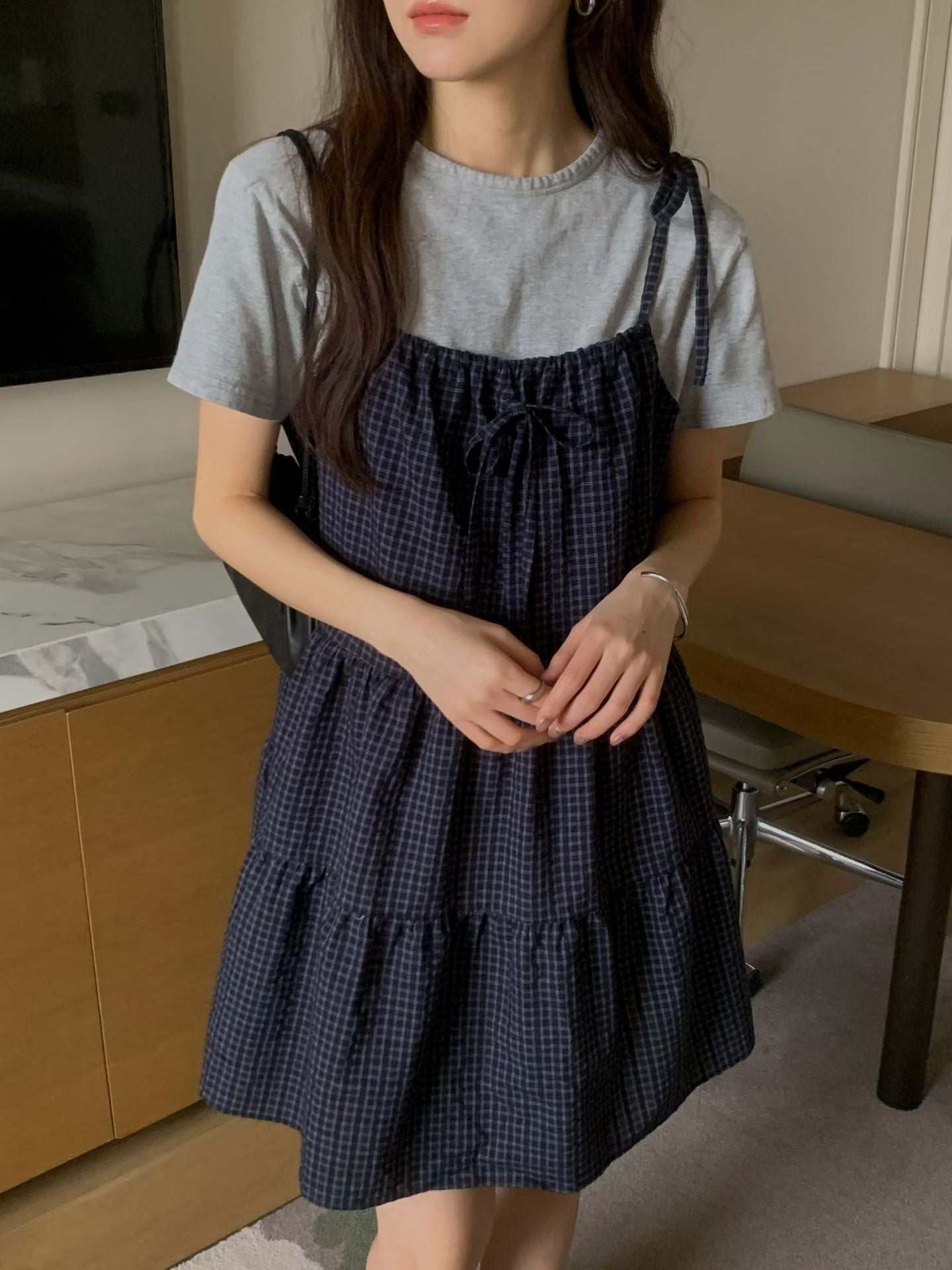 Berry Checkered Dress🫐