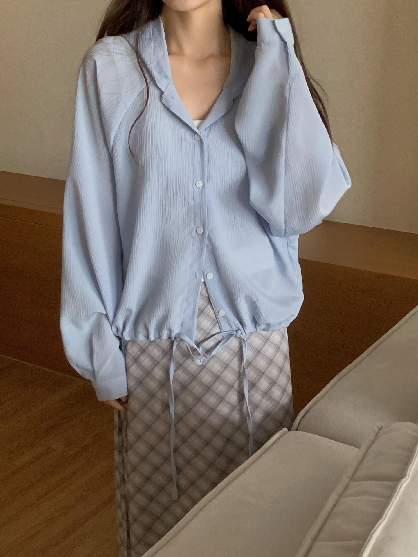 Rainie Hooded Shirt #Sora 現貨☔️🫧