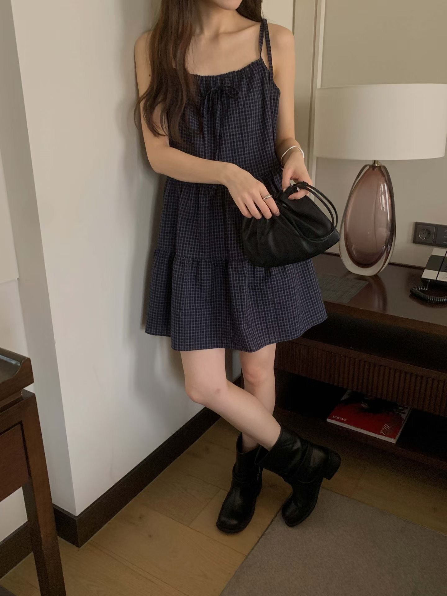 Berry Checkered Dress🫐