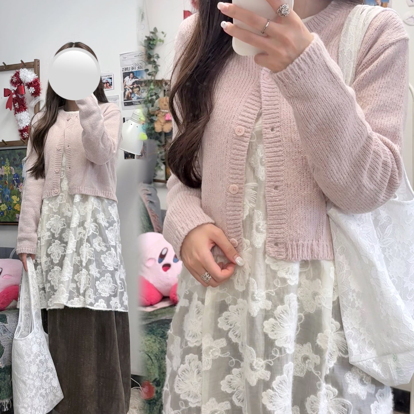 現貨 Llama Wool Cardigan #Pink / 柔和粉色🩰🎀