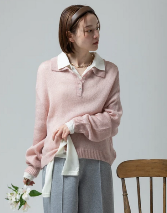 Pastel Polo Knit 🎨 現貨 售完不補